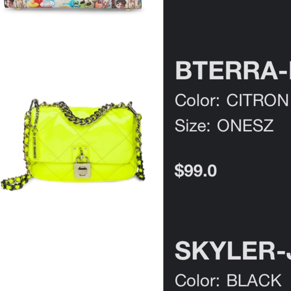 Bright Steve Madden purse